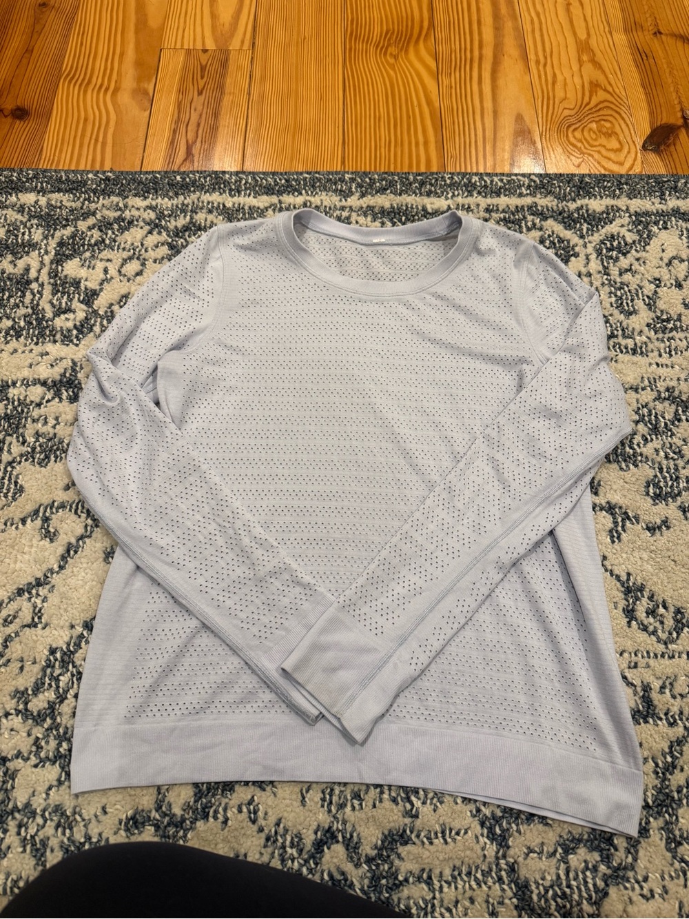 lululemon athletica Light Lavender Perforated Long-Sleeve Top